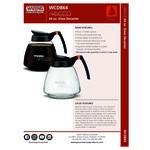 Waring WCDB64 64 oz. Glass Coffee Decanter Waring WCDB64 64 oz. Glass Coffee Decanter
