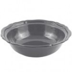 Bon Chef 9054 Queen Anne 10 Qt. Pewter-Glo Cast Aluminum Salad Bowl