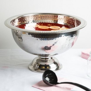 American Metalcraft HMPB20 13 Qt. Hammered Punch Bowl