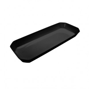 Delfin from Steelite International DFBCC20810 Cut Corner Black 144 oz. Rectangular Acrylic Bowl Delfin from Steelite International DFBCC20810 Cut Corner Black 144 oz. Rectangular Acrylic Bowl