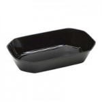 Delfin from Steelite International DFBCC20810 Cut Corner Black 144 oz. Rectangular Acrylic Bowl