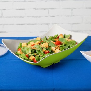 GET ML-220-KL Keywest 4 Qt. Keylime Flare Melamine Bowl - 3/Case