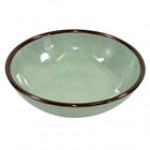 Elite Global Solutions DB51M Mojave Vintage California 10 oz. Hemlock Small Round Crackle Bowl - 6/Case