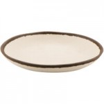 GET B-302-CRM Pottery Market 24 oz. Glazed Cream Melamine Bowl with Brown Trim - 12/Case GET B-302-CRM Pottery Market 24 oz. Glazed Cream Melamine Bowl with Brown Trim - 12/Case