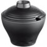 GET B-400-BK Nara 32 oz. Black Matte Round Melamine Bowl with Lid - 12/Case