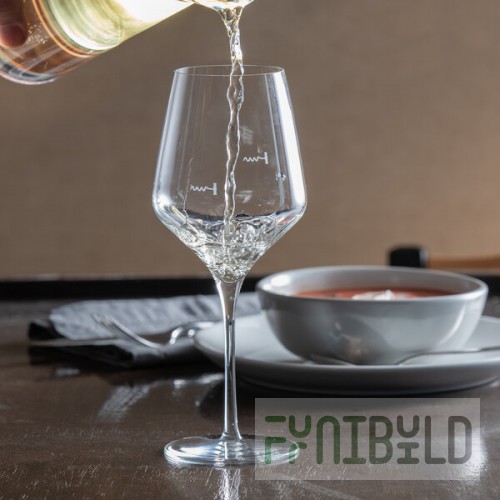 Reserve by Libbey 9323/U224A Acura Prism 16 oz. Pour Control 8 oz. / 5 oz. Wine Glass - 12/Case