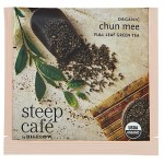 Steep Cafe By Bigelow Organic Chun Mee Green Tea Pyramid Sachets - 50/Case Steep Cafe By Bigelow Organic Chun Mee Green Tea Pyramid Sachets - 50/Case