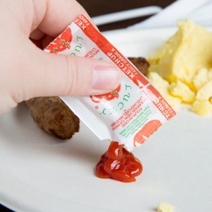 Ketchup 7 Gram Portion Packets - 500/Case Ketchup 7 Gram Portion Packets - 500/Case