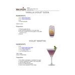 Monin Premium Violet Flavoring Syrup 750 mL
