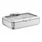 Acopa Manchester 8 Qt. Full Size Stainless Steel Induction Chafer with Glass Top and Soft Close Lid
