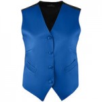 Henry Segal Women's Customizable Black Satin Server Vest - S Henry Segal Women's Customizable Black Satin Server Vest - S