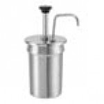 Server Stainless Steel 1 oz. Inset Pump with Lid for 2.5 Qt. Vegetable Inset Server Stainless Steel 1 oz. Inset Pump with Lid for 2.5 Qt. Vegetable Inset