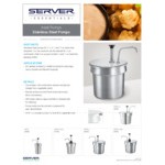 Server Stainless Steel 1 oz. Inset Pump with Lid for 2.5 Qt. Vegetable Inset Server Stainless Steel 1 oz. Inset Pump with Lid for 2.5 Qt. Vegetable Inset