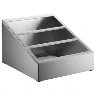 Steril-Sil VTC-9SP 3-Hole Combination Stainless Steel Countertop Condiment Dispenser