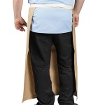Uncommon Chef 3119 Light Beige Customizable 100% Cotton Canvas Marvel Bistro Apron with Natural Webbing and 1 Pocket - 33