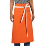 Uncommon Chef 3119 Light Beige Customizable 100% Cotton Canvas Marvel Bistro Apron with Natural Webbing and 1 Pocket - 33