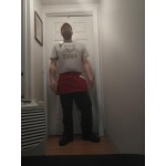 Choice Brown Poly-Cotton Standard Waist Apron with 3 Pockets - 12