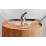 Acopa 5 Gallon Fishbowl Beverage Dispenser with Cork Lid and Wood Base Acopa 5 Gallon Fishbowl Beverage Dispenser with Cork Lid and Wood Base