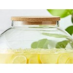 Acopa 5 Gallon Fishbowl Beverage Dispenser with Cork Lid and Wood Base Acopa 5 Gallon Fishbowl Beverage Dispenser with Cork Lid and Wood Base