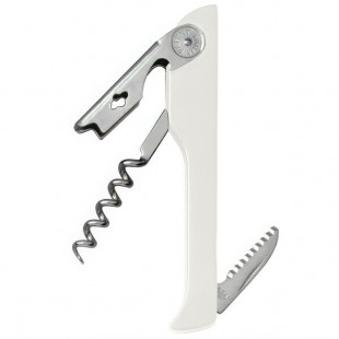 Franmara 2030-24 Hugger Waiter's Customizable Corkscrew with White ABS Plastic Handle