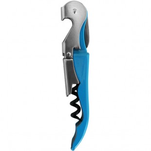 Franmara Duo-Lever Customizable Aquamarine Enamel Handle Waiter's Corkscrew 5400-08