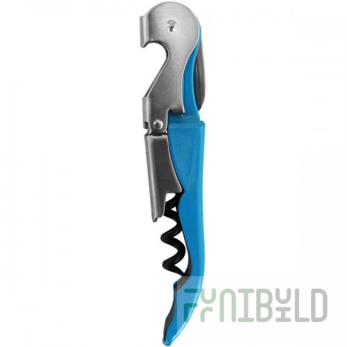 Franmara Duo-Lever Customizable Aquamarine Enamel Handle Waiter's Corkscrew 5400-08