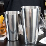 Barfly® M37009 28 oz. & 18 oz. Stainless Steel 2-Piece Boston Cocktail Shaker Barfly® M37009 28 oz. & 18 oz. Stainless Steel 2-Piece Boston Cocktail Shaker