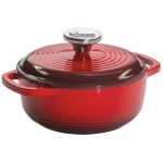 Lodge EC1D43 1.5 Qt. Island Spice Red Enameled Cast Iron Dutch Oven Lodge EC1D43 1.5 Qt. Island Spice Red Enameled Cast Iron Dutch Oven