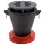 Chef Master Hibachi Set with Cast Iron Grill, Wooden Base, and Fuel Holder Chef Master Hibachi Set with Cast Iron Grill, Wooden Base, and Fuel Holder