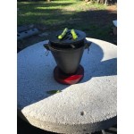 Chef Master Hibachi Set with Cast Iron Grill, Wooden Base, and Fuel Holder Chef Master Hibachi Set with Cast Iron Grill, Wooden Base, and Fuel Holder
