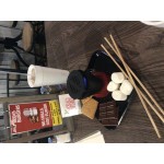 Chef Master Hibachi Set with Cast Iron Grill, Wooden Base, and Fuel Holder Chef Master Hibachi Set with Cast Iron Grill, Wooden Base, and Fuel Holder