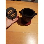 Chef Master Hibachi Set with Cast Iron Grill, Wooden Base, and Fuel Holder Chef Master Hibachi Set with Cast Iron Grill, Wooden Base, and Fuel Holder