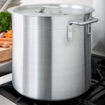 Choice 8-Piece Standard Weight Aluminum Stock Pot Set with 8 Qt., 12 Qt., 16 Qt., and 20 Qt. Pots and Covers