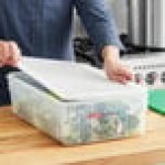 Araven 03037 Full Size Translucent Polypropylene Food Pan with Airtight Lid - 6