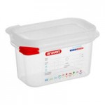 Araven 03037 Full Size Translucent Polypropylene Food Pan with Airtight Lid - 6
