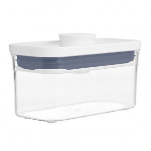 OXO Good Grips 0.4 Qt. Clear Rectangular SAN Plastic Food Storage Container with White POP Lid