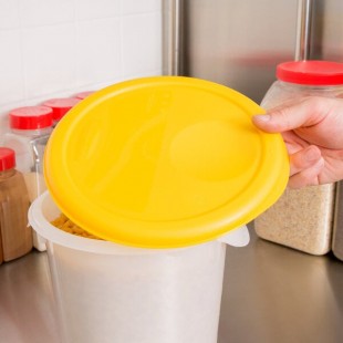 Rubbermaid® 2 and 4 Qt. Yellow Round Polyethylene Food Storage Container Lid