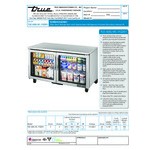 True TUC-60G-LP-HC~FGD01 60 3/8 True TUC-60G-LP-HC~FGD01 60 3/8
