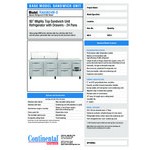 Continental Refrigerator RA93N-24M-D 93 Continental Refrigerator RA93N-24M-D 93