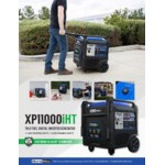 DuroMax 459 CC Tri Fuel Digital Inverter Portable Generator with CO Alert XP11000iHT - 9,000/11,000W, 120/240V