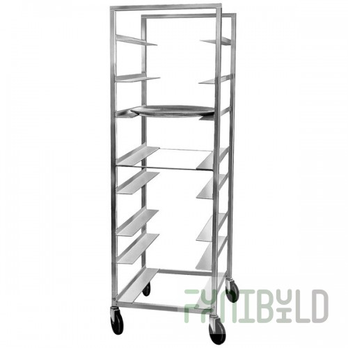 Channel OT-8 8 Tray Aluminum Oval Tray Rack - Assembled