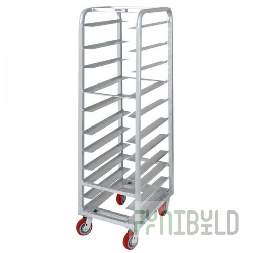 Channel AXD-UTR-11 11 Pan Heavy-Duty Aluminum Steam Table / Bun Pan Rack - Assembled