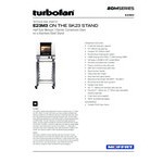 Moffat E23M3-P Turbofan Single Deck Half Size Electric Convection Oven with Mechanical Controls - 208V, 1 Phase, 2.7 kW