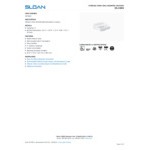 Sloan 3873003 Vitreous China Wall Mounted Backsplash Lavatory with 4