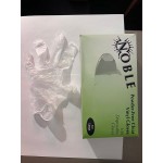 Noble Powder-Free Disposable Clear 3 Mil Thick Vinyl Gloves for Foodservice - Large - 1,000/Case