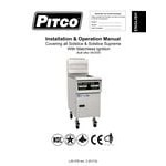 Pitco® SSH55-D Solofilter Solstice Supreme Liquid Propane 40-50 lb. Floor Fryer with Digital Controls - 80,000 BTU