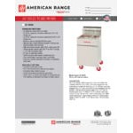 American Range AF-50/25 50 lb. / 25 lb. Liquid Propane Floor Fryer - 200,000 BTU