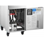 Avantco FF50 Natural Gas 50 lb. Stainless Steel Floor Fryer - 120,000 BTU