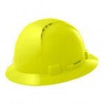 Lift Safety Briggs White 4-Point Ratchet Suspension Vented Full Brim Hard Hat HBFC-7W