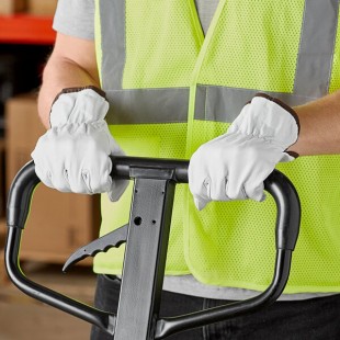 Cordova Gray Premium Grain Goatskin Leather Driver's Gloves - Vendpacked - Medium - Pair